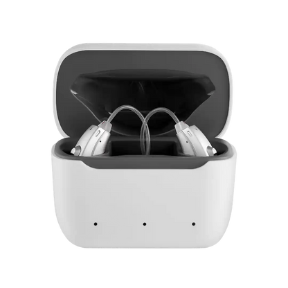 luna pro hearing aids with charging case