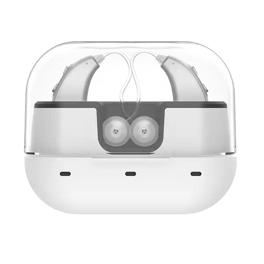 luna hearing aids with charging case